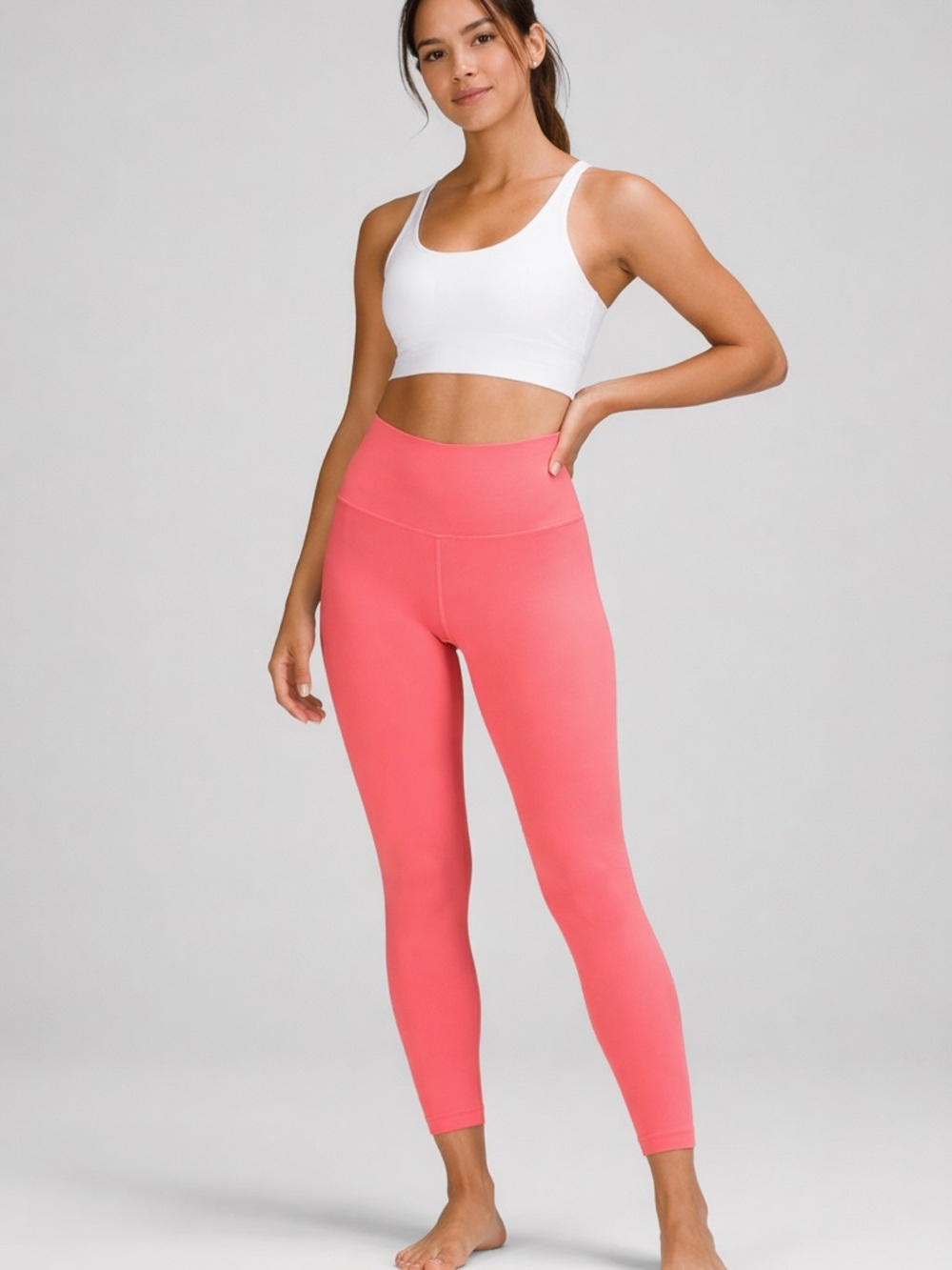 Lululemon Align HR Pant 25 Pink Lychee Nulu Leggings Sz 6